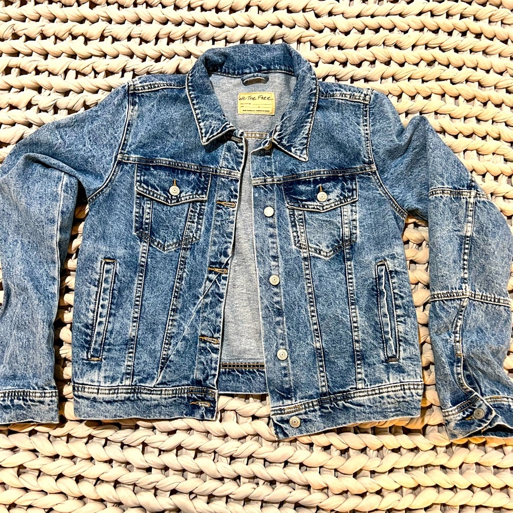 Free People Trucker Style Jean Jacket